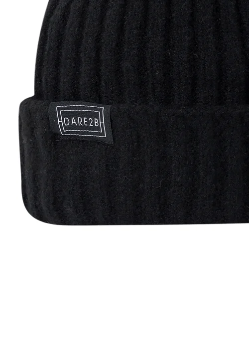 Dare2B Black Freestyle Beanie - One Size Image 3