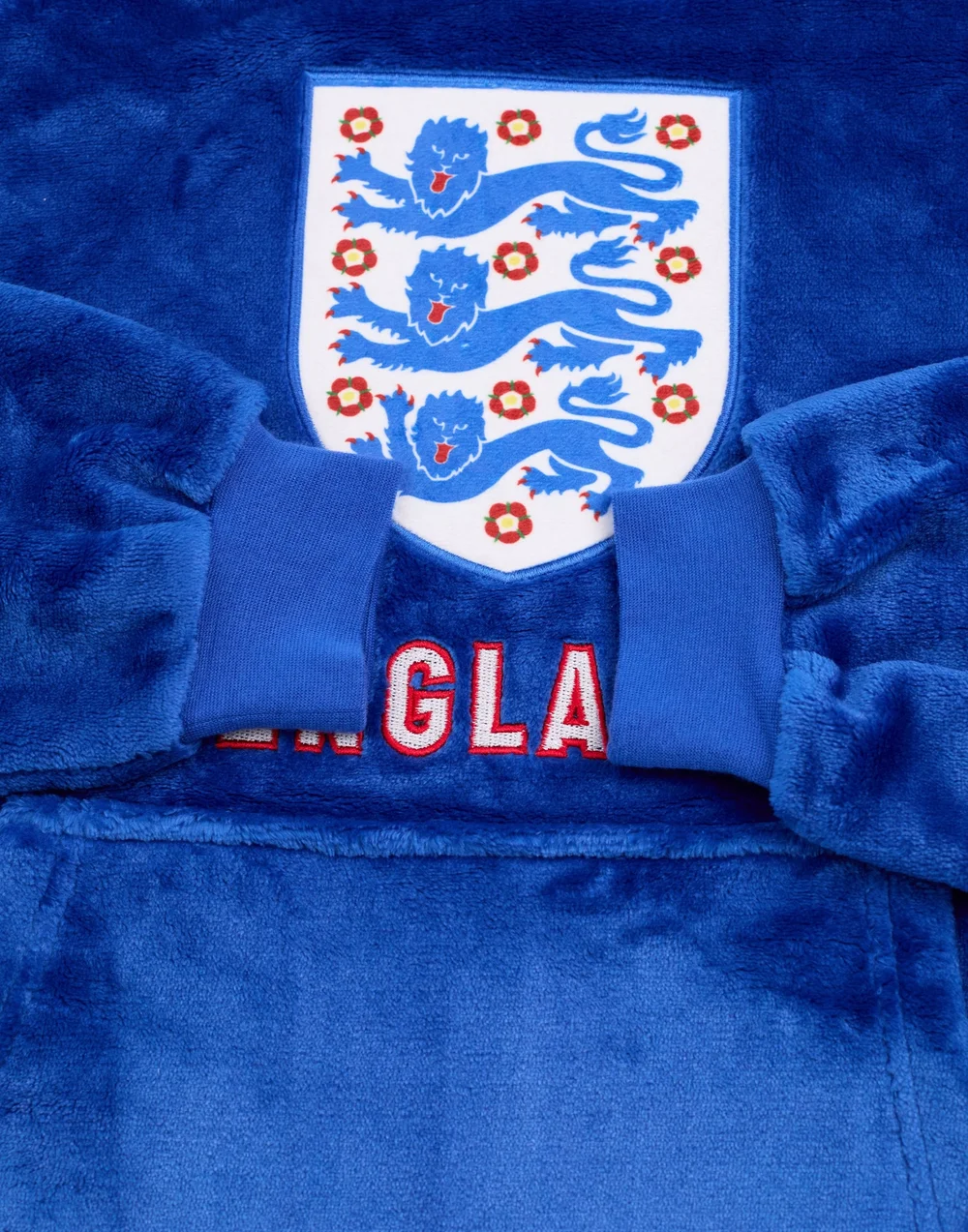 England Blue Logo Blanket Hoodie - One Size Image 5