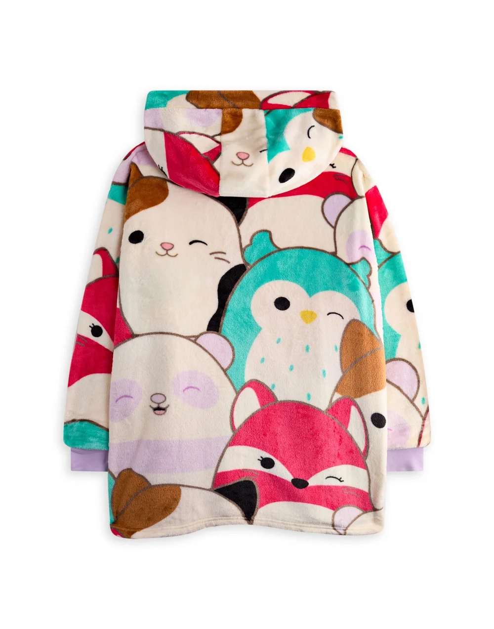 Vanilla Underground Squishmallows Kids Multicoloured Character Blanket Hoodie - One Size Image 2