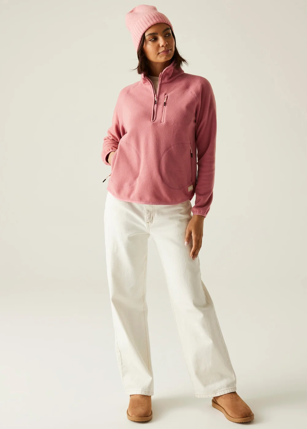 Regatta Dusty Pink Frankie Half Zip Lightweight Fleece - 20 Image 3