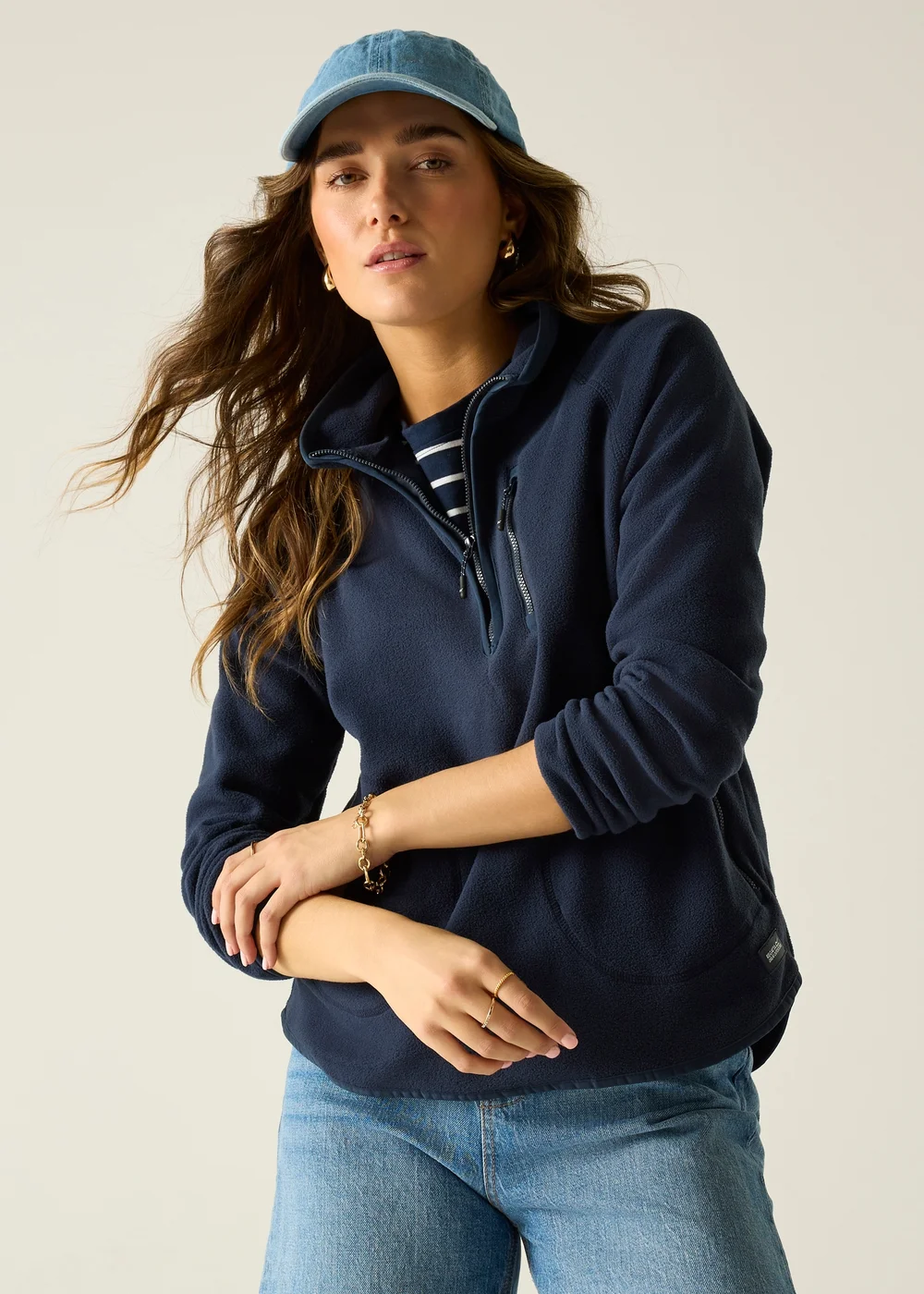 Regatta Navy Frankie Half Zip Fleece - 14 Image 3