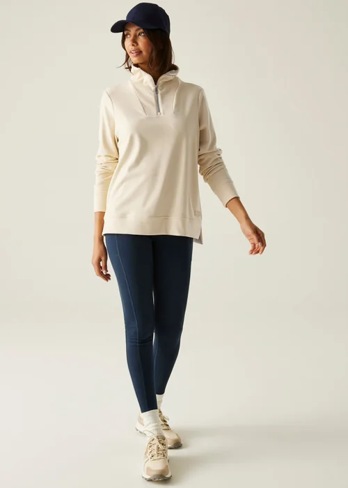 Regatta White Demmi Half Zip Fleece - 12 Image 3