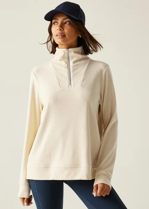 Regatta White Demmi Half Zip Fleece - 12 Image 1