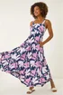 Roman Navy Floral Strappy Maxi Dress - 18 Image 2