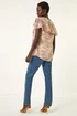 Roman Stone Snake Print Frill Neck Top - 12 Image 4