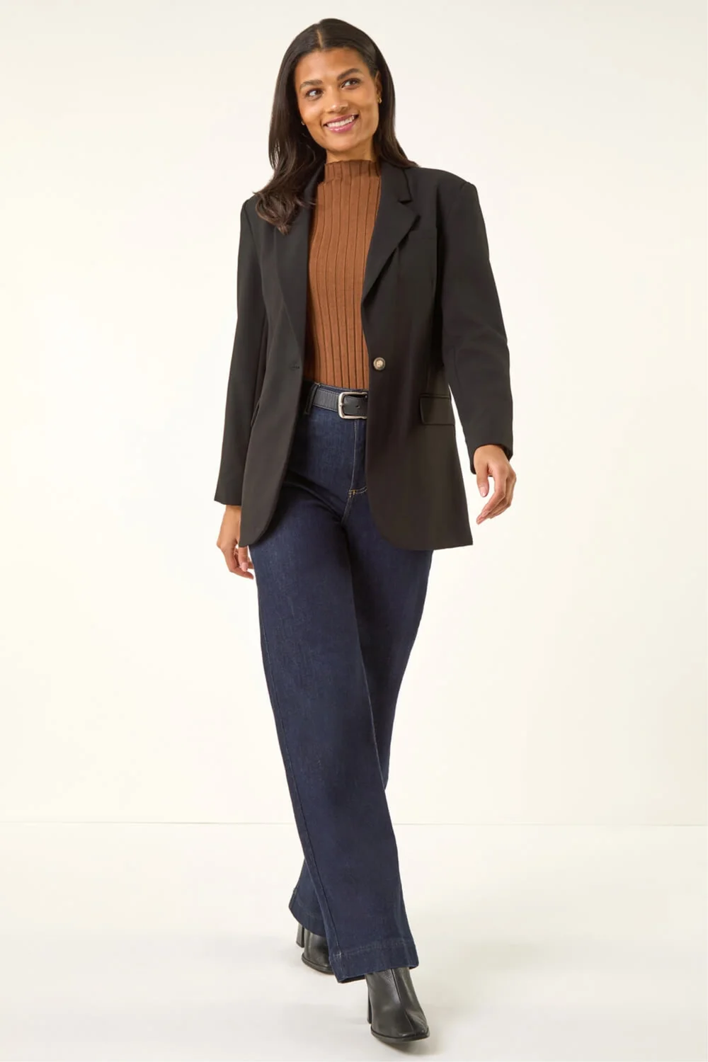 Roman Black Single Breasted Smart Blazer - 22 Image 2