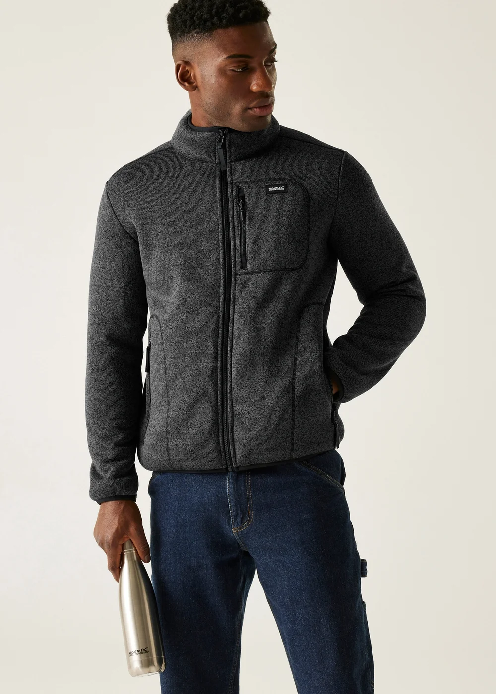 Regatta Black Barlee Stretch Fleece - 3XL Image 1