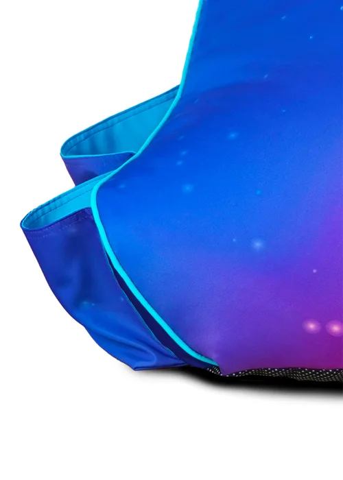 rucomfy Purple Galaxy Kids Gaming Bean Bag Chair - One Size Image 5