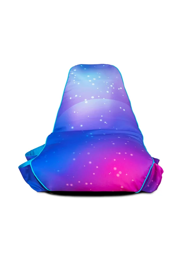 rucomfy Purple Galaxy Kids Gaming Bean Bag Chair