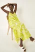 Roman Lime Floral Strappy Maxi Dress - 12 Image 2
