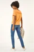 Roman Orange Shirred Shoulder T-Shirt - 16 Image 3