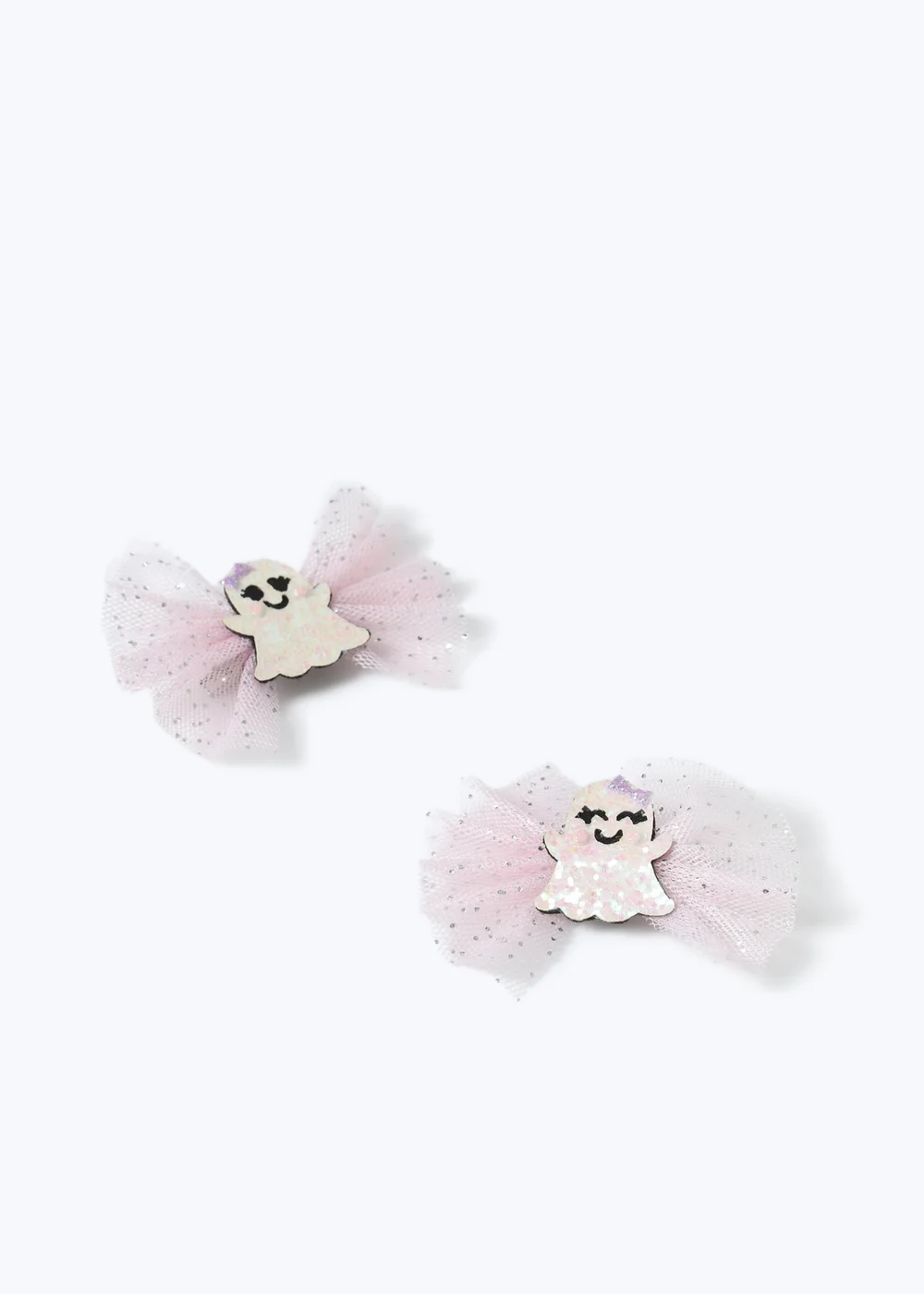 Muse Pink Halloween Tulle Ghost Clips - One Size Image 2