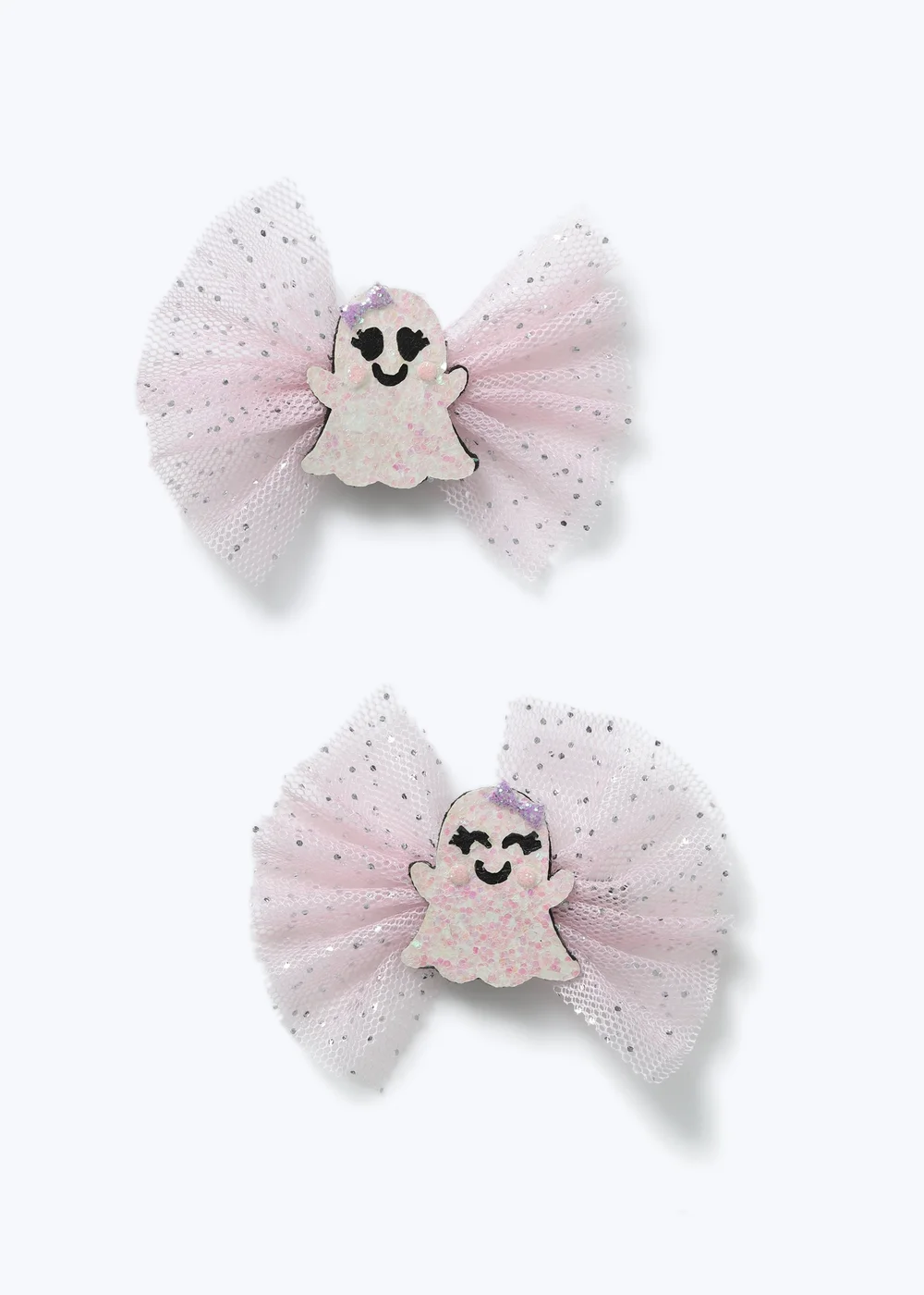 Muse Pink Halloween Tulle Ghost Clips - One Size Image 1