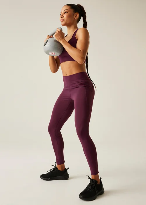 Dare 2b Aubergine Swift III Antibacterial Bra - Small Image 6