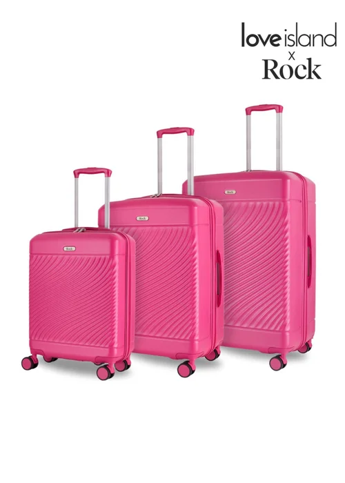 Rock Love Island Suitcase Pink - Cabin Image 1