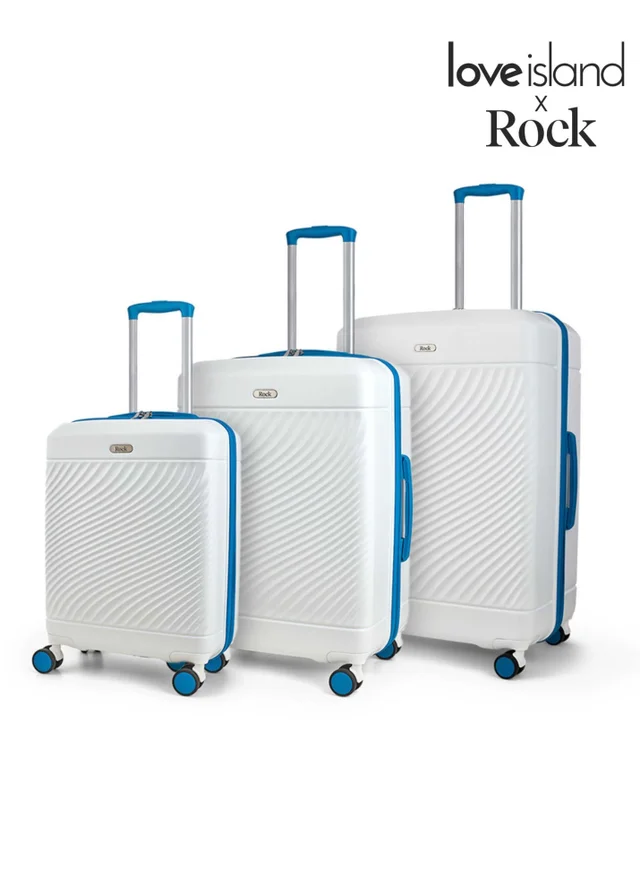 Rock Love Island Suitcase White/Blue