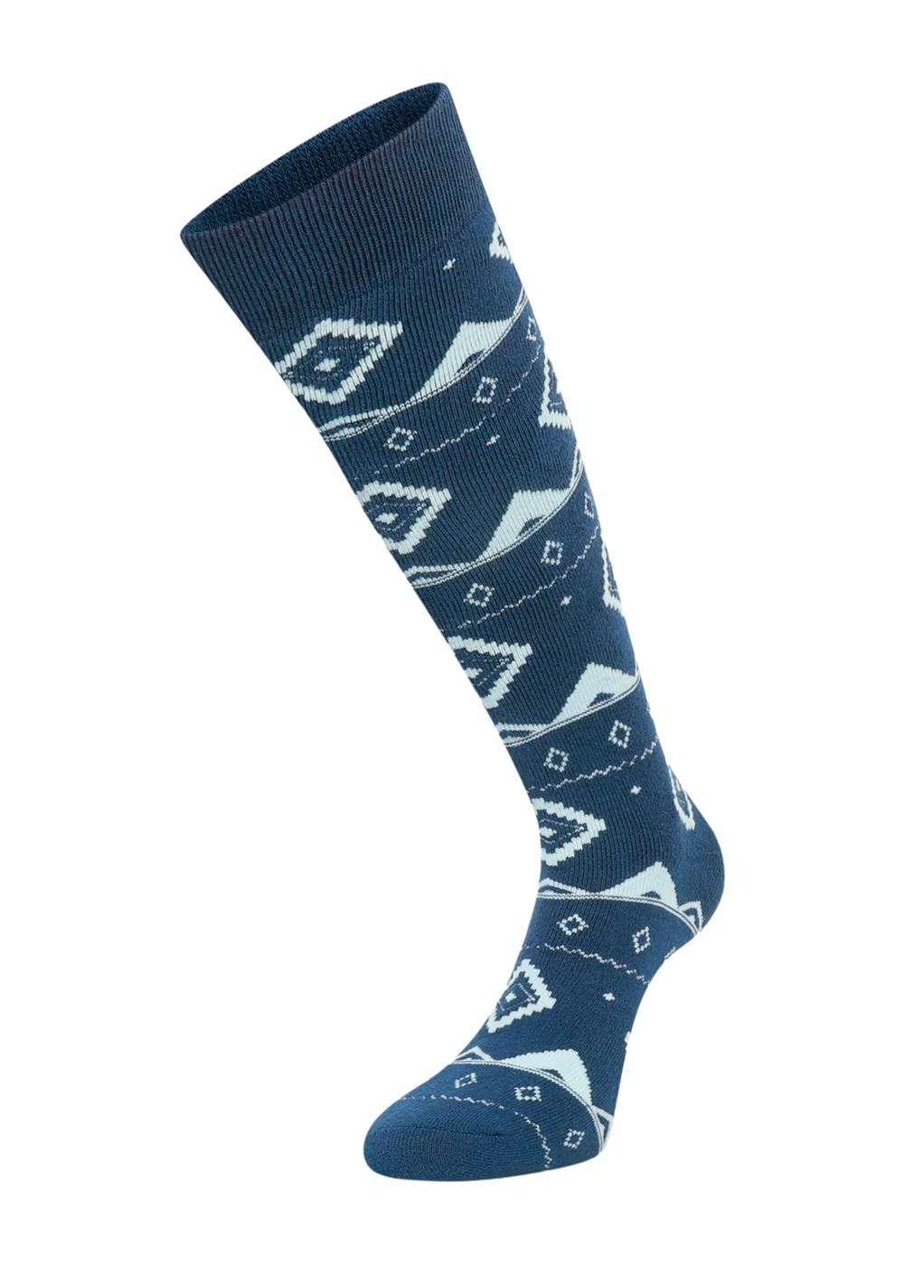 Dare 2b Denim Fairisle Print Printed Ski Socks - Size 3-5 Image 1