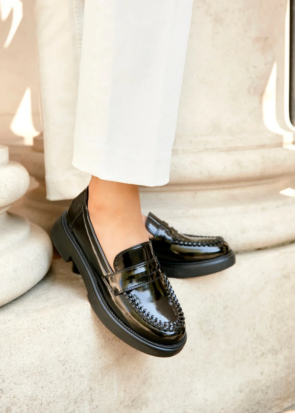 Linzi Direction Black Patent Loafers - 8 Linzi Direction Black Patent Loafers - 8