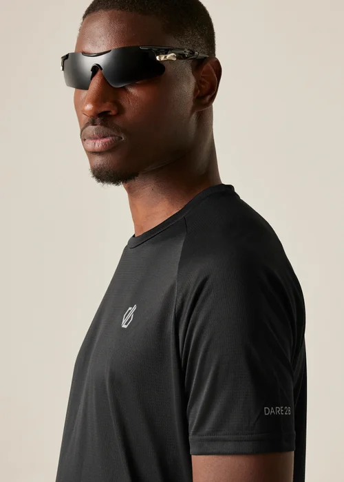 Dare2B Black Accelerate Lightweight Tee - 2XL Image 4