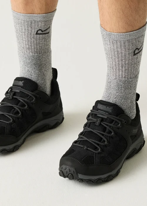 Regatta Black/Grey Edgepoint IV Low Waterproof Shoes - 8 Image 1