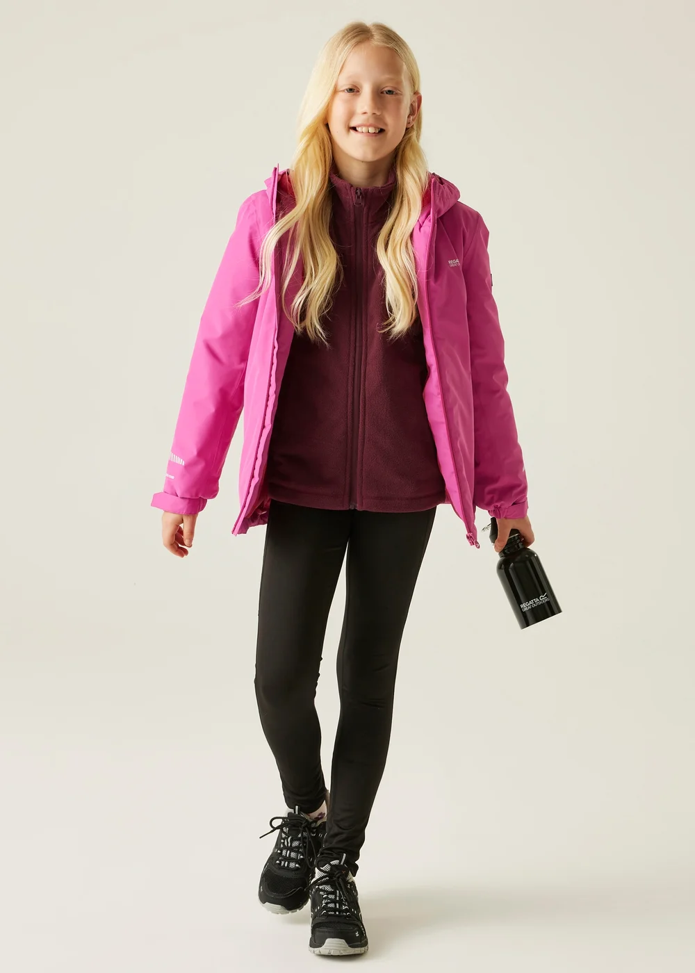 Regatta Berry Kids' Hurdle Reflective Waterproof Insulated Jacket (3-16yrs) - 3-4 Yrs Image 3