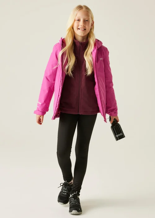 Regatta Berry Kids' Hurdle Reflective Waterproof Insulated Jacket (3-16yrs) - 3-4 Yrs Image 3