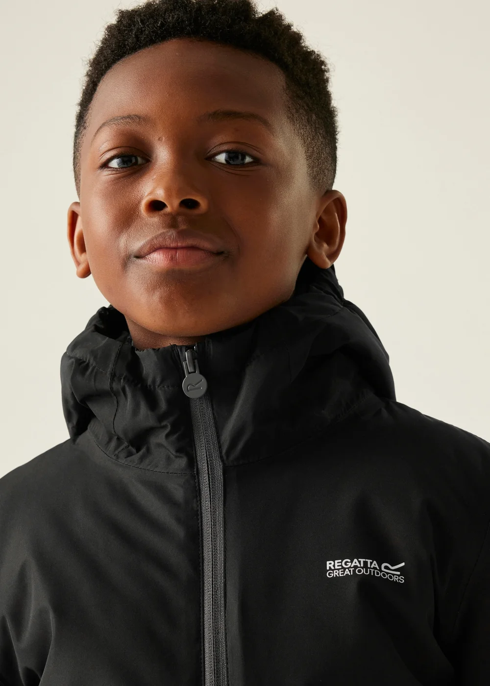 Regatta Black/Grey Kids' Hurdle Reflective Waterproof Insulated Jacket (3-16yrs) - 5-6 Yrs Image 5