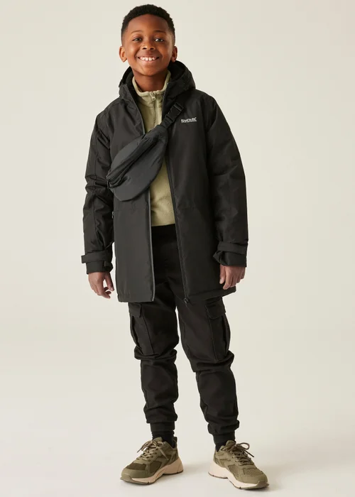 Regatta Black Kids' Farbank II Waterproof Insulated Jacket (3-16yrs) - 8-9 yrs Image 3