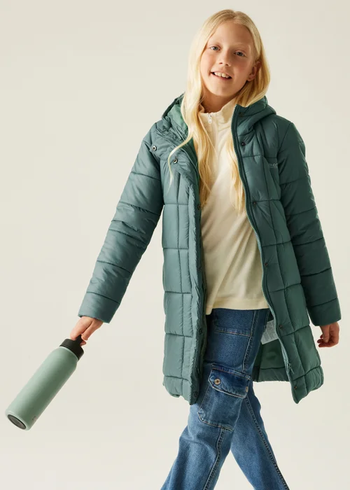 Regatta Forest Green Kids' Embrie Lightweight Jacket (3-16yrs) - 3-4 Yrs Image 1