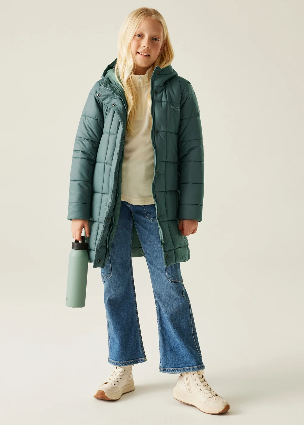 Regatta Forest Green Kids' Embrie Lightweight Jacket (3-16yrs) - 3-4 Yrs Image 3