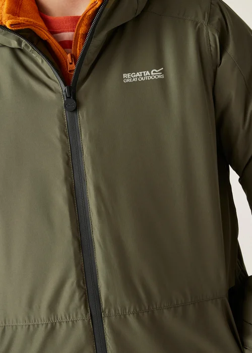 Regatta Forest Green Kids' Farbank II Waterproof Insulated Jacket (3-16yrs) - Age 13 Years Image 4