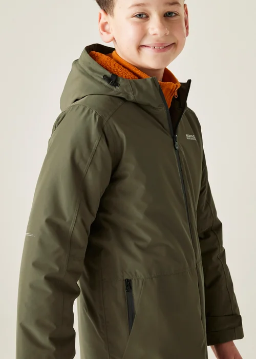 Regatta Forest Green Kids' Farbank II Waterproof Insulated Jacket (3-16yrs) - Age 13 Years Image 6