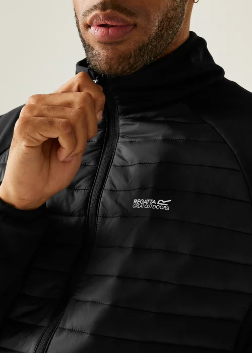 Regatta Black Clumber Hybrid Stretch Jacket - S Image 4