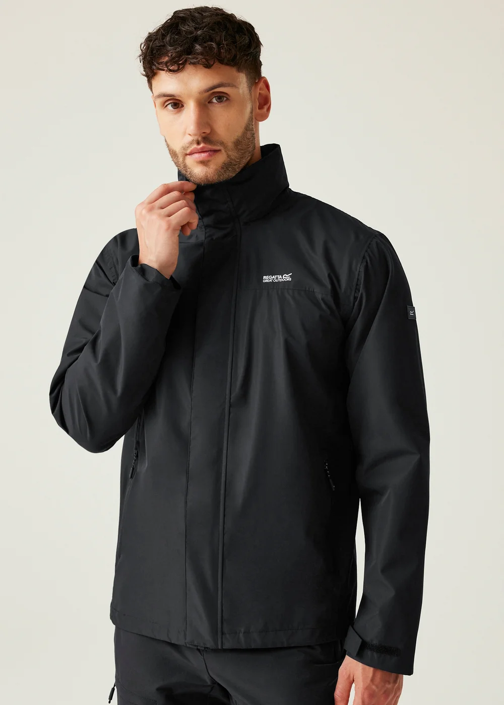 Regatta Black Matt II Waterproof Jacket - L Image 1