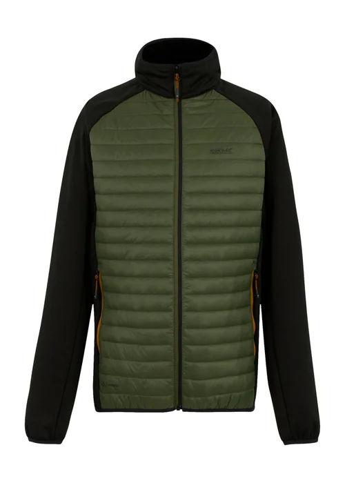 Regatta Grey Green Clumber Hybrid Stretch Jacket - S Image 5