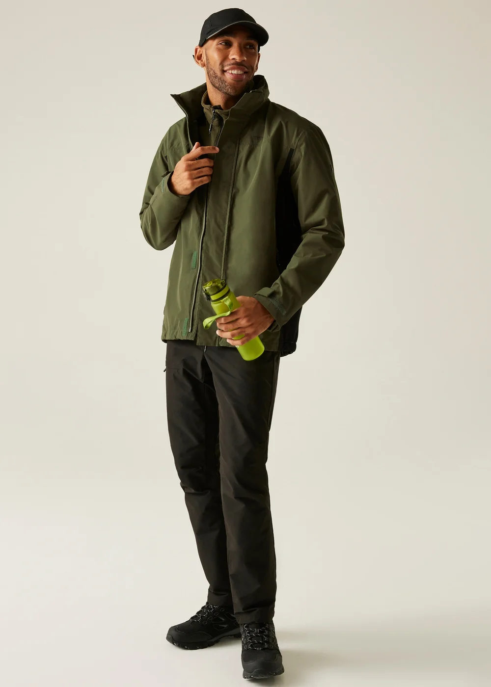 Regatta Grey Green Matt II Waterproof Jacket - M Image 3