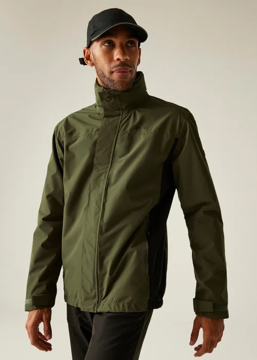 Regatta Grey Green Matt II Waterproof Jacket - M Image 1