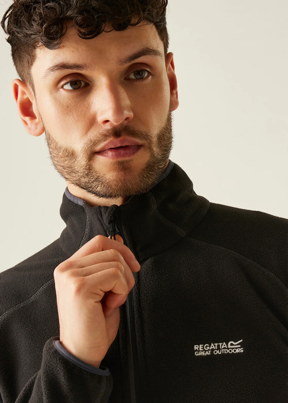 Regatta Black Hadfield Stretch Fleece - S Image 5