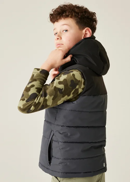 Regatta Black/Grey Kids' Lofthouse Lightweight Bodywarmer (3-16yrs) - 5-6 Yrs Image 2