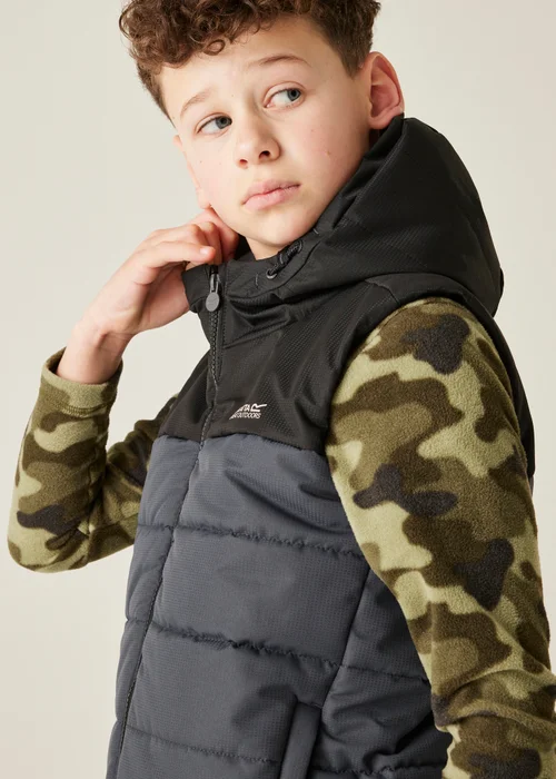 Regatta Black/Grey Kids' Lofthouse Lightweight Bodywarmer (3-16yrs) - 5-6 Yrs Image 4