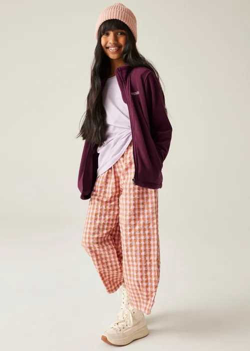 Regatta Aubergine Kids' King II Anti-Pill Fleece (3-16yrs) - 9-10 Yrs Image 3