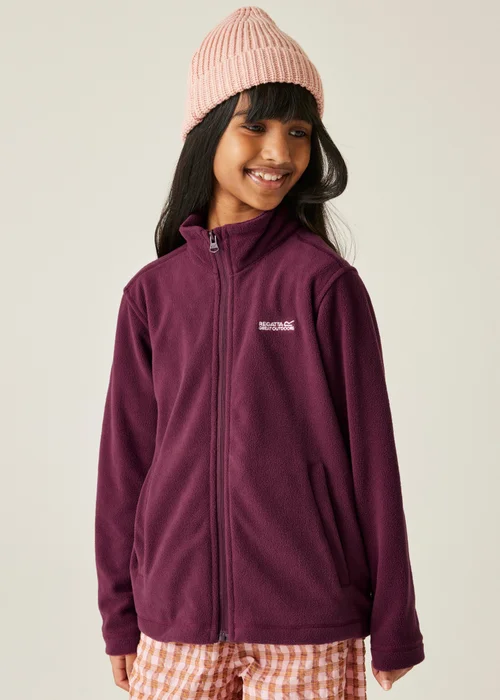 Regatta Aubergine Kids' King II Anti-Pill Fleece (3-16yrs) - 9-10 Yrs Image 1