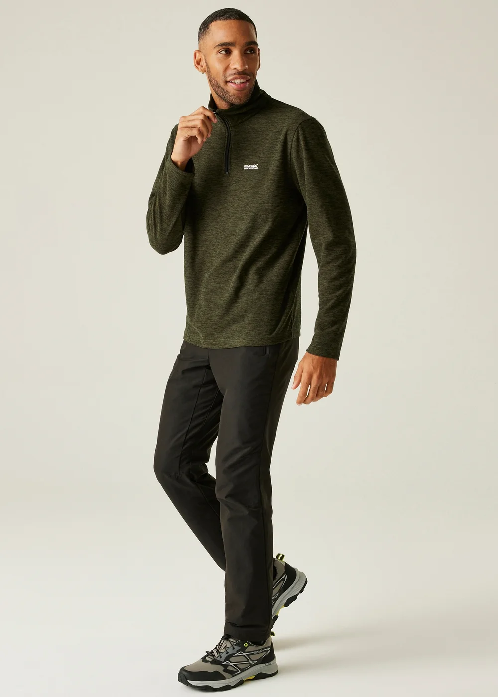 Regatta Forest Green Thompson Marl Lightweight Fleece - L Image 3