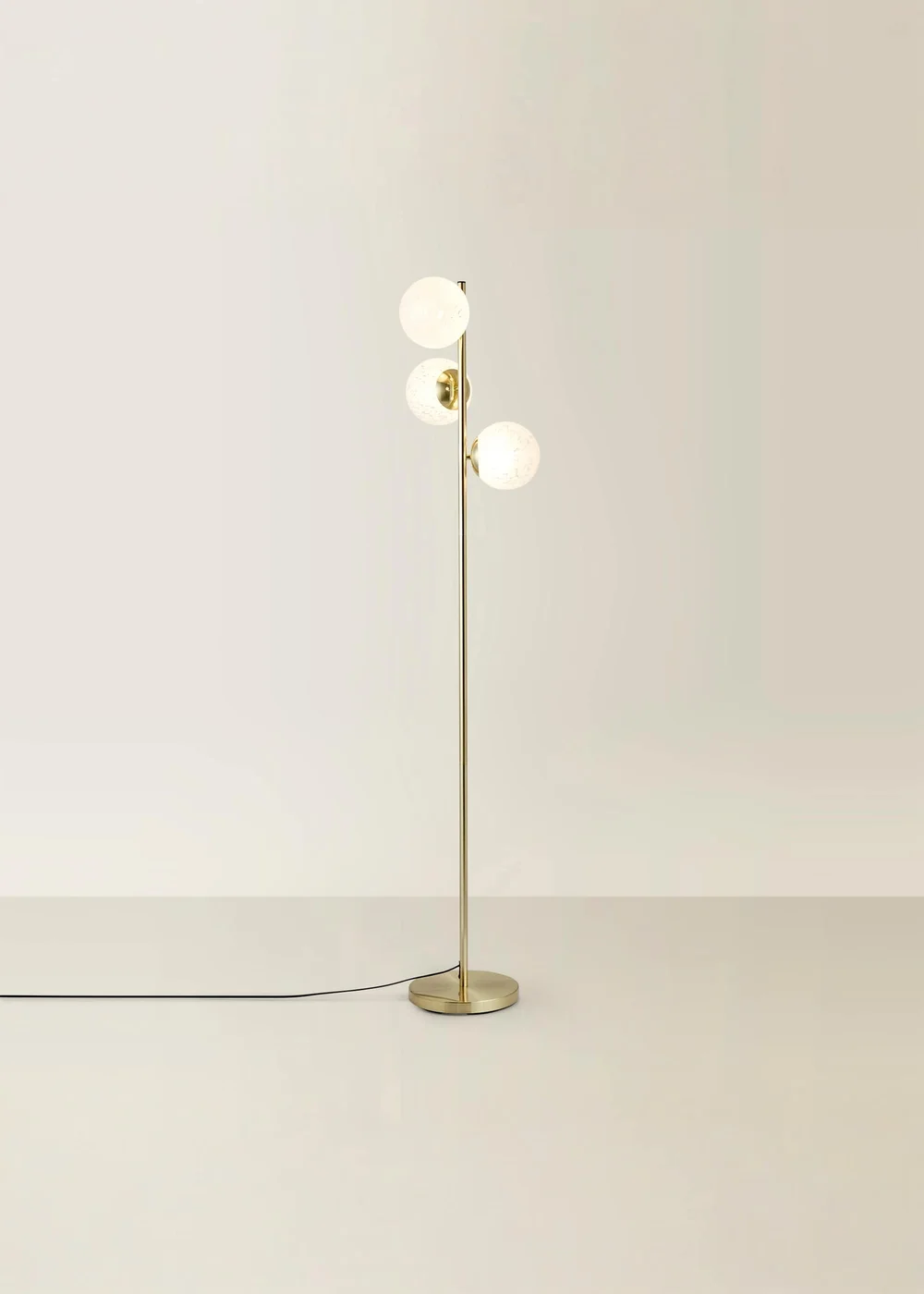 ValueLights Jas Floor Lamp with Confetti Glass Lampshades - One Size Image 3