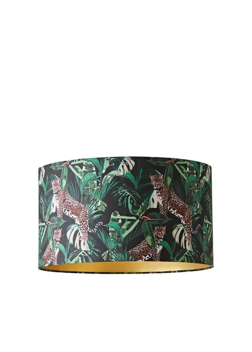 ValueLights Addalyn Green Jungle Print Easy Fit Lampshade - One Size Image 5