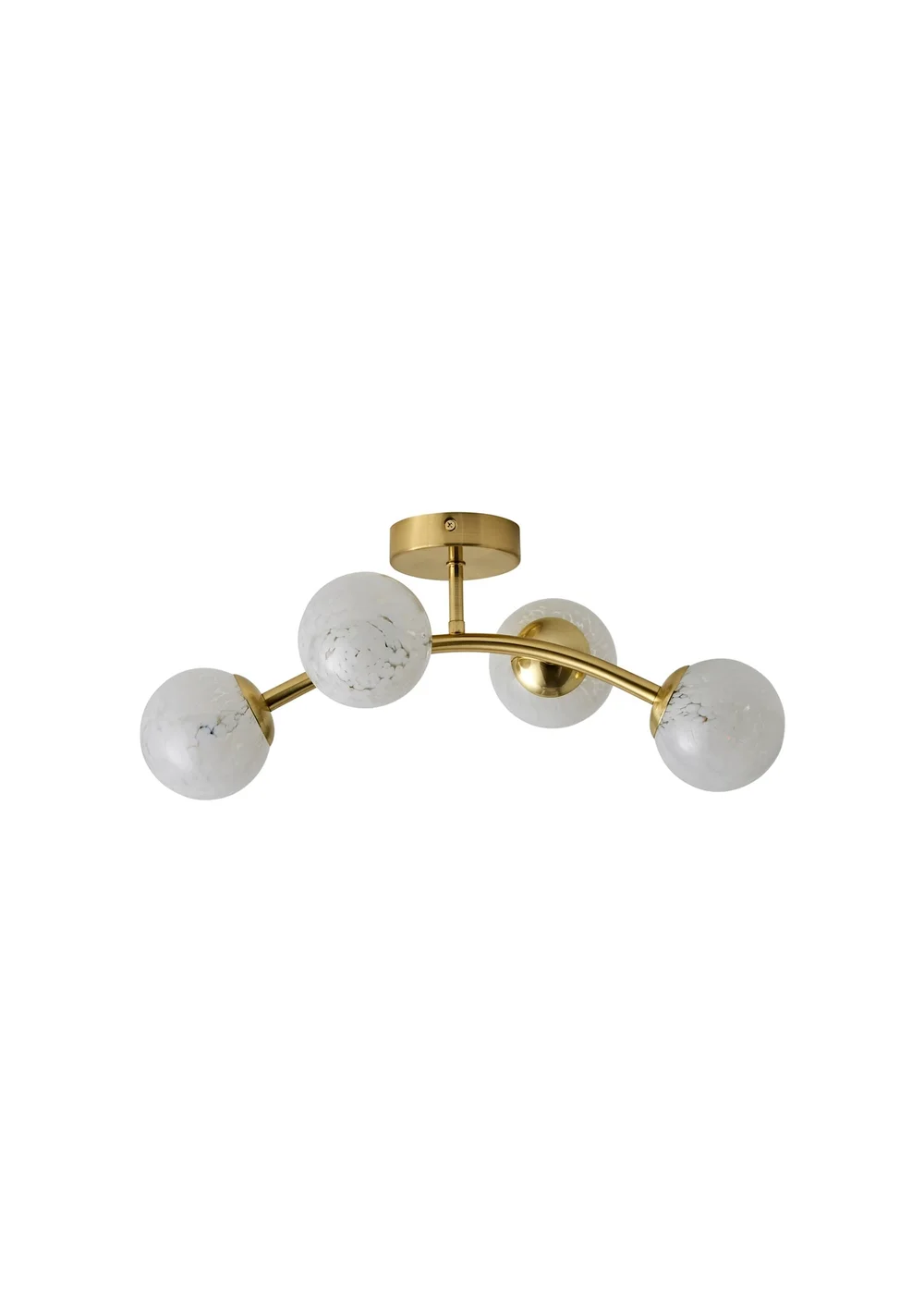 ValueLights Jas Ceiling Light with Confetti Glass Lampshades - One Size Image 5