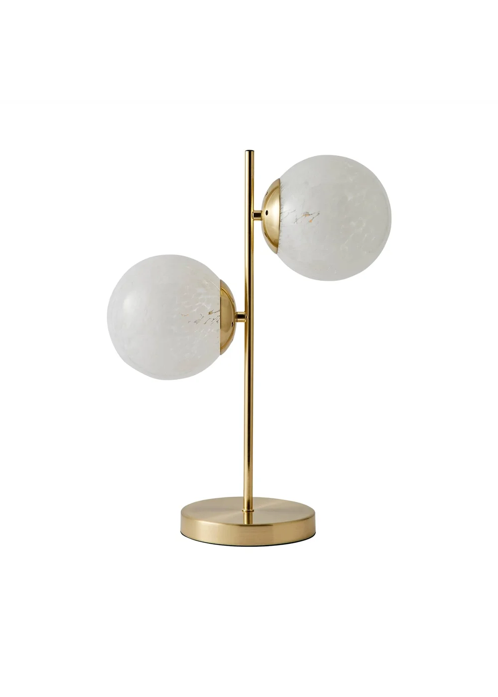 ValueLights Jas Gold Table Lamp with Confetti Glass Lampshades - One Size Image 5