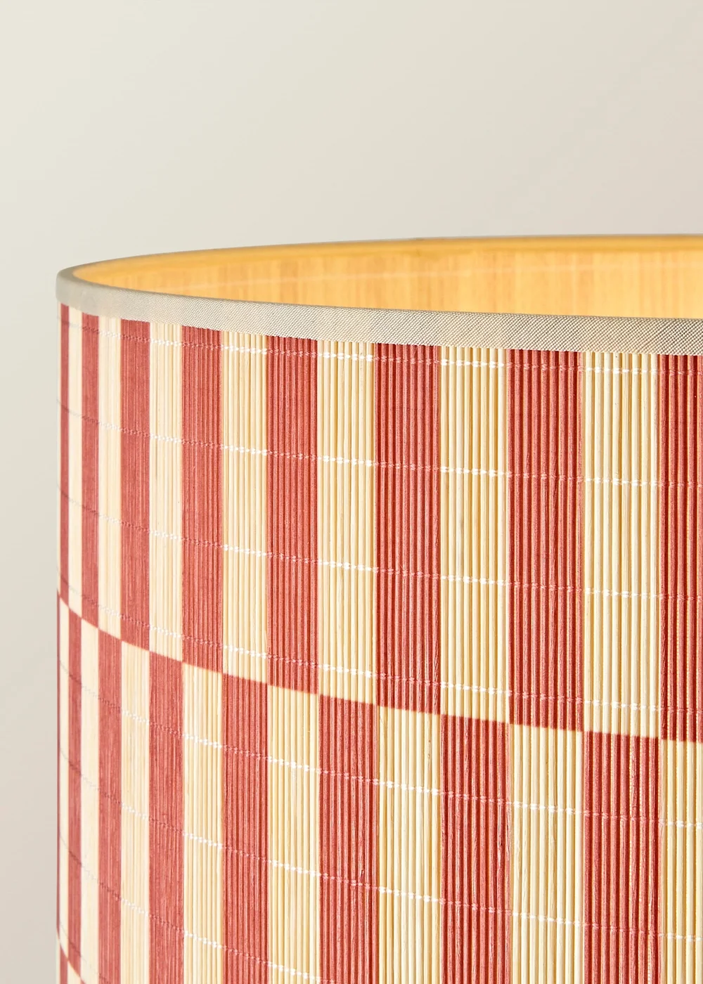 ValueLights Morrigan Natural Floor Lamp with Orange Bamboo Lampshade - One Size Image 4