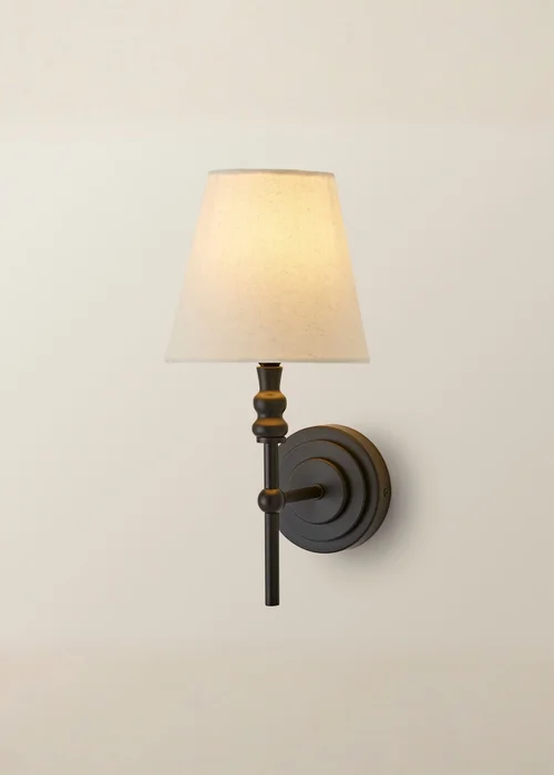 ValueLights Pair of Maggie Black Wall Lights - One Size Image 4