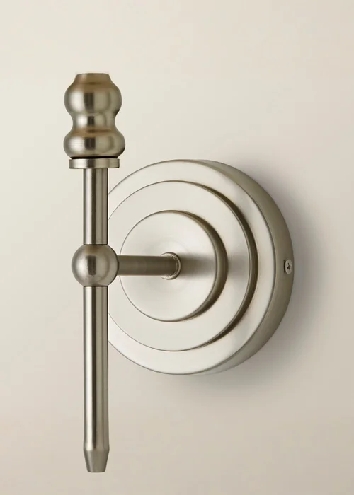 ValueLights Pair of Maggie Brushed Chrome Wall Lights - One Size Image 6